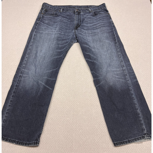 Levis 569 Jeans Mens 38x30 Blue Denim Straight Fit Casual Western Classic - Picture 1 of 12